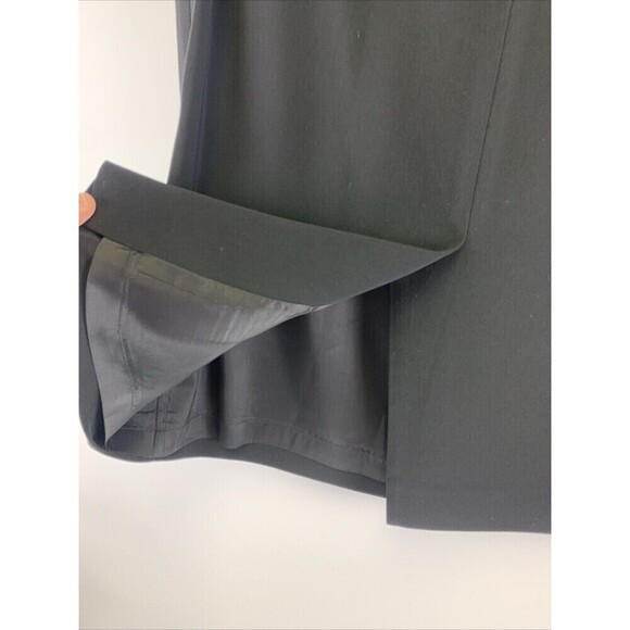 BOGO Kasper A.S.L. Skirt Suit Black Blazer Button Straight Knee Pencil Womens 10 - Picture 12 of 16